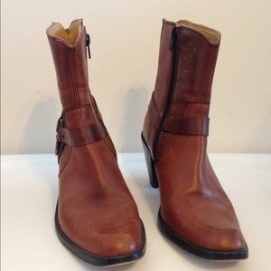 Women's Frye boots mid calf brown size 7